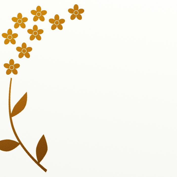 <p>Gold leaf flower border clip art illustration.</p>
