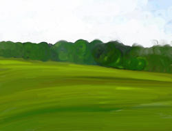 9447   green field painting