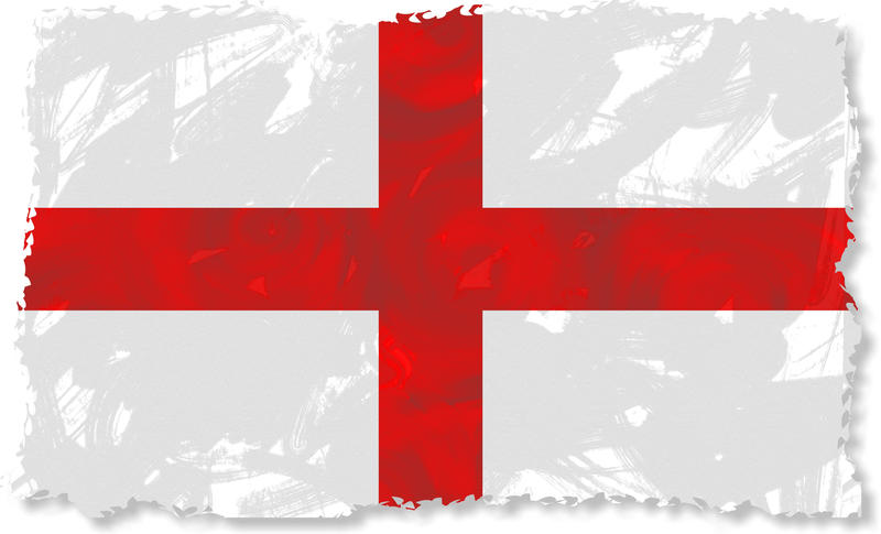 <p>Grunge flag of England illustration.</p>
