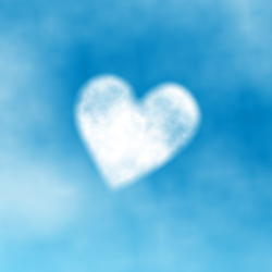 10190   heart shaped fluffy cloud