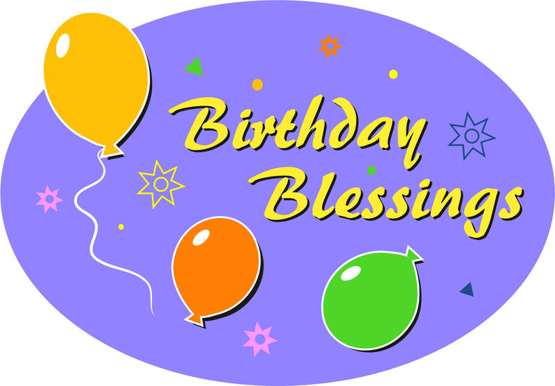 <p>Birthday blessings clip art illustration.</p>
