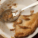 10483   Remnants of a large pie in a dish