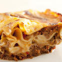 10617   Close up Appetizing Lasagne on White Plate