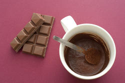 11620   Mug of Cocoa with Bars of Chocolate in Studio