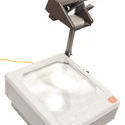 10824   Close up Overhead Projector Device on White