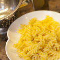 10487   Bowl of plain cooked fusilli pasta
