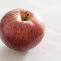 11801   Ripe Red Apple on White Background
