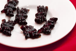 8547   Black jelly spiders for Halloween