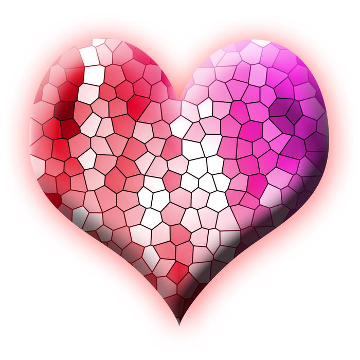 <p>Stained glass love heart clip art illustration.</p>
