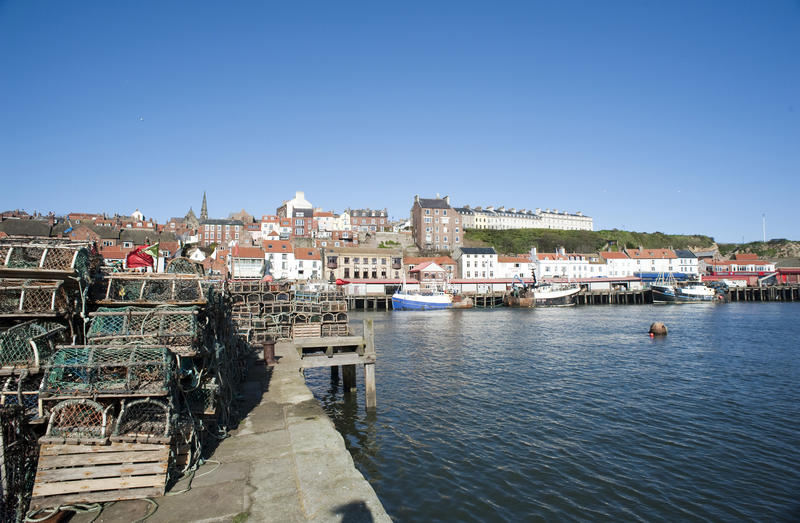 Scenic fishing Port in Whitby, North Yorkshire