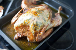 8470   Whole golden roast turkey