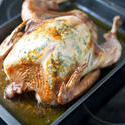8470   Whole golden roast turkey