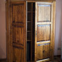 8931   Rustic wooden wardrobe or armoire
