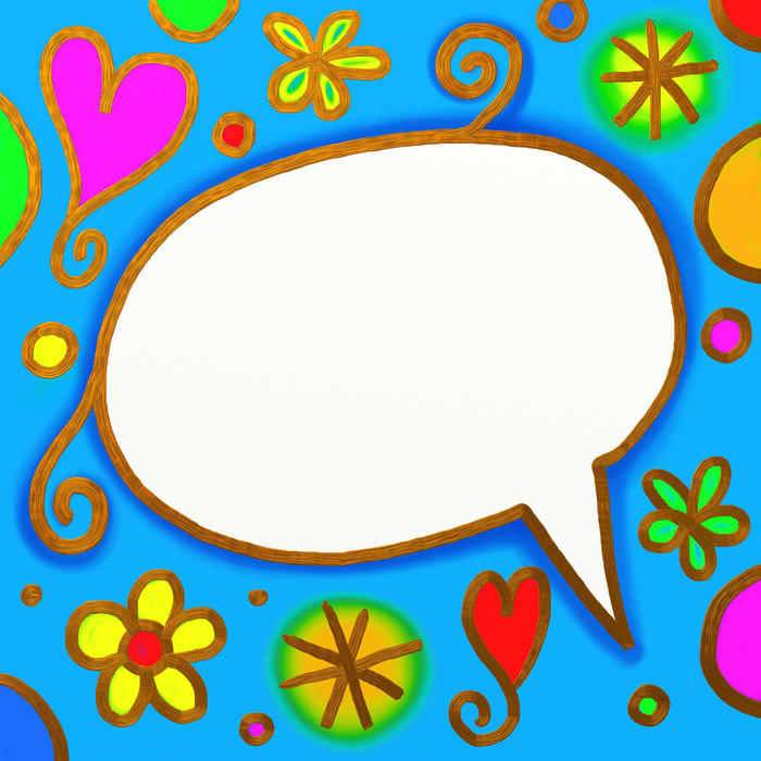 <p>Abstract whimsy word balloon.</p>
