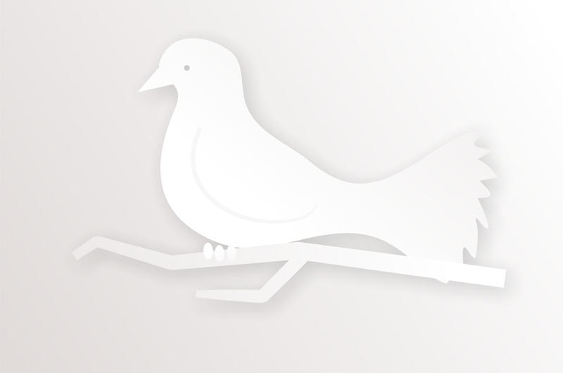 <p>Simple white dove illustration.<br />
&nbsp;</p>
