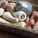8451   Fresh root vegetables in a basket