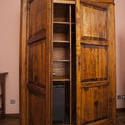 8923   Old wooden wardrobe or armoire