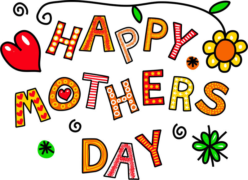 <p>Happy mothers day hand drawn cartoon text greeting.</p>
