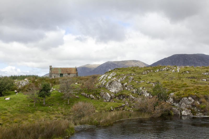 <p>An abandoned cottage in the Connemara mountains, County Galway, Ireland</p>
