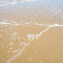12663   wave on smooth sandy beach