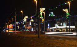 16792   Blackpool Illuminated Tram speeding