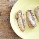 12353   canned sardines on green plate