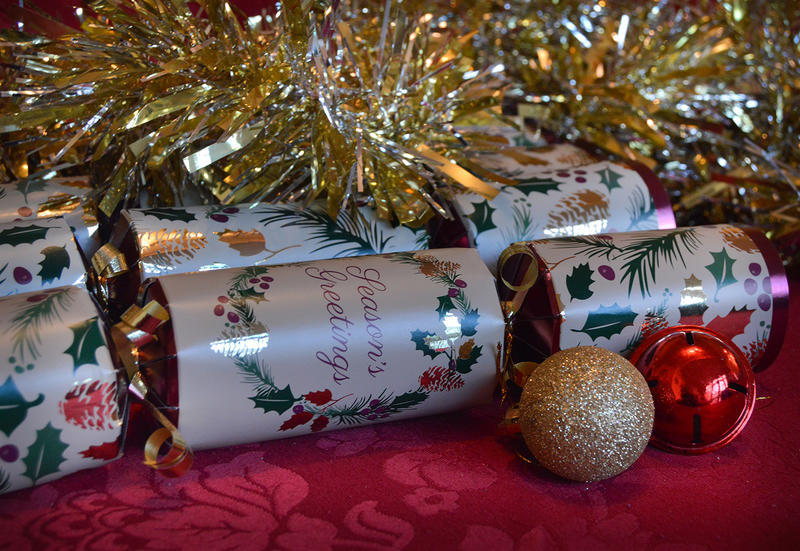 <p>More photos like this on my website at -&nbsp;https://www.dreamstime.com/dawnyh_info</p>

<p>Christmas crackers on a table with ornaments.</p>

<p>&nbsp;</p>

<p>&nbsp;</p>
Christmas crackers with ornaments