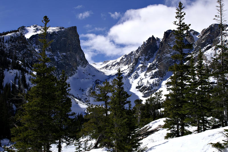 <p>Hallett Peak is one of many high mountain peaks along the Continental Divide in Colorado.</p>

<p><a href="http://pinterest.com/michaelkirsh/">http://pinterest.com/michaelkirsh/</a></p>
