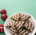 13157   Iced gingerbread Xmas tree cookies
