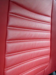 16333   Red leather car seat texture
