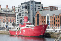12848   Converted ship bar at Liverpool waterfront