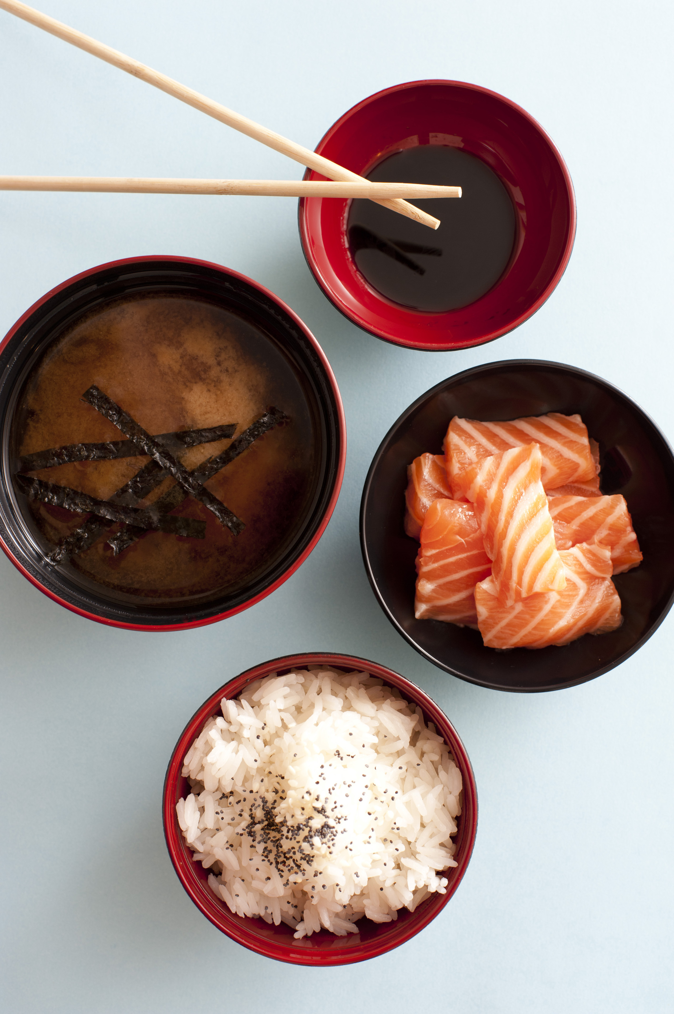 Free Stock Photo 12300 japanese sashimi lunch | freeimageslive