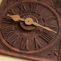 12970   Old rusty clock with roman numerals