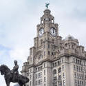12837   Liver Building overlooking statue of Edward VII