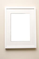 13110   Simple empty white picture frame