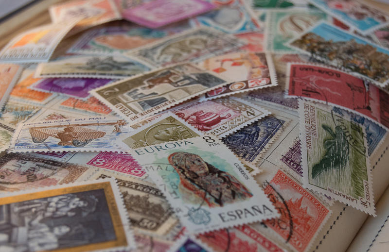 <p>Postage stamps photo can be used as a background or internet banner - editorial use only</p>
Stamps photo can be used as a background