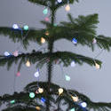 13163   Sparkling round Christmas lights on a natural tree