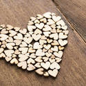 13512   Craft wooden hearts
