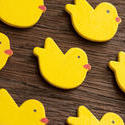 13491   Yellow wooden Easter chicks