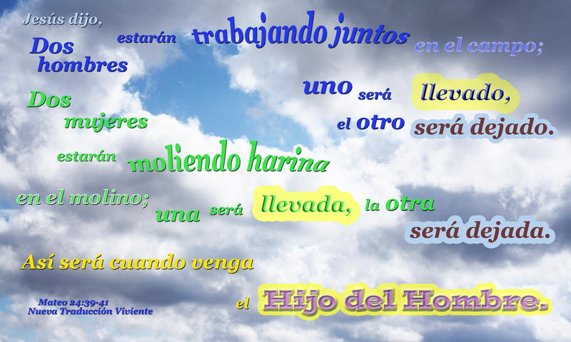 <p>Sky and clouds with a Bible verse of what happens when Jesus returns</p>
Sky and clouds with Bible verse telling what happens when Jesus returns