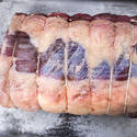 17232   Close up of uncooked trussed beef shoulder