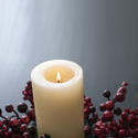 17707   lit christmas candle copyspace