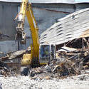 17829   Demolition site with heavy duty machinery