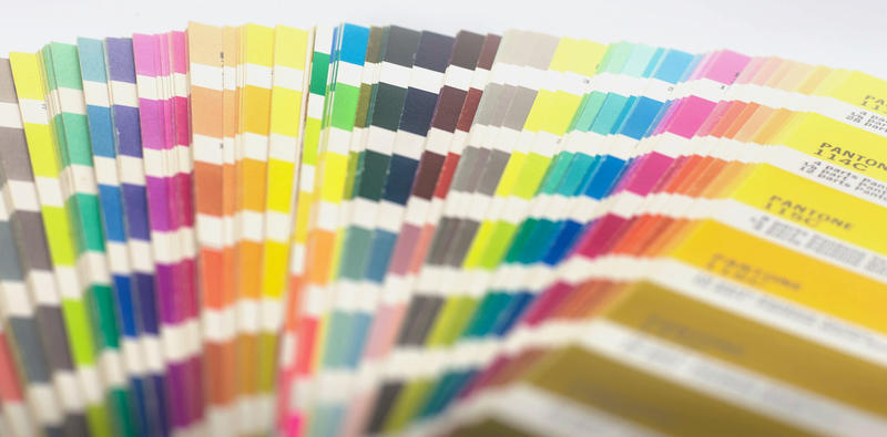 <p>A pantone colour chart - Editorial Use Only</p>
A pantone colour chart