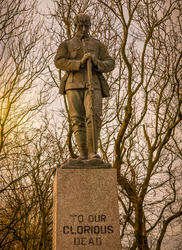 17567   World War One and Two Memorial at Four Lane Ends in Thornton Cleveleys, Lancashire, UK