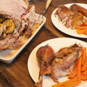 17259   Crispy roast turkey dinner served with carrots