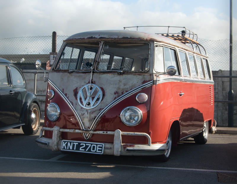 <p>VW camper van from the 1960&#39;s. On display at a car show in Lancashire.- Editorial Use Only</p>
VW camper van