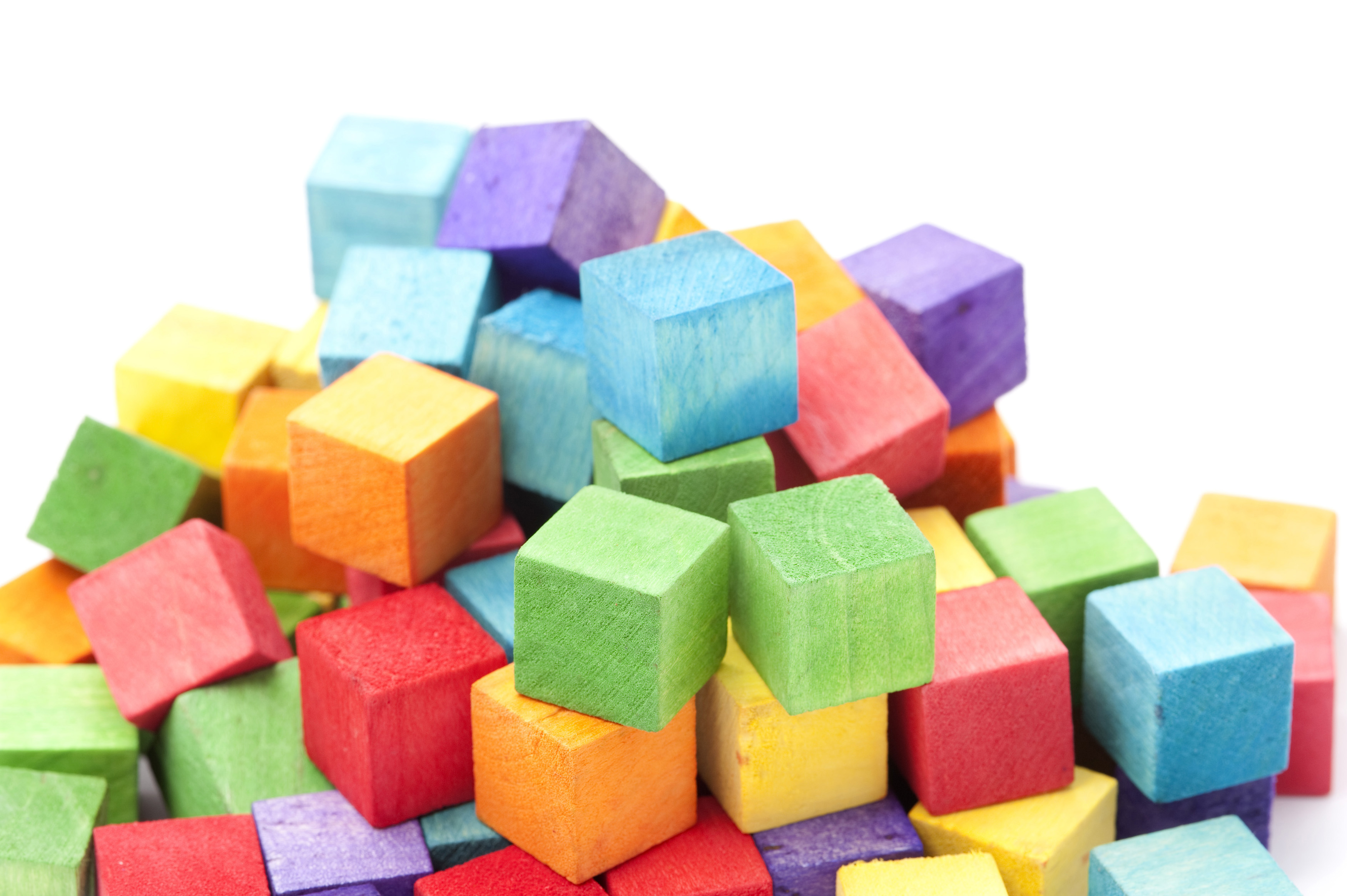 Free Stock Photo 11969 Jumbled Pile of Colorful Wooden Toy Blocks | freeimageslive